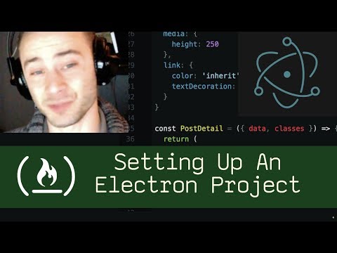 html5 Setting Up an Electron Project (P6D1) - Live Coding with Jesse