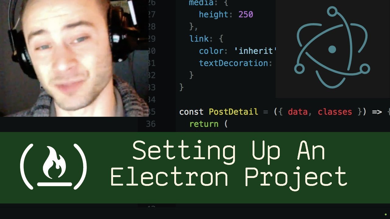 Setting Up an Electron Project (P6D1) - Live Coding with Jesse - YouTube