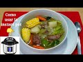 Caldo de res con verduras en instant pot/ Como usar la instant pot