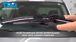How to Replace Front Wiper Blades 2014-2018 Subaru Forester