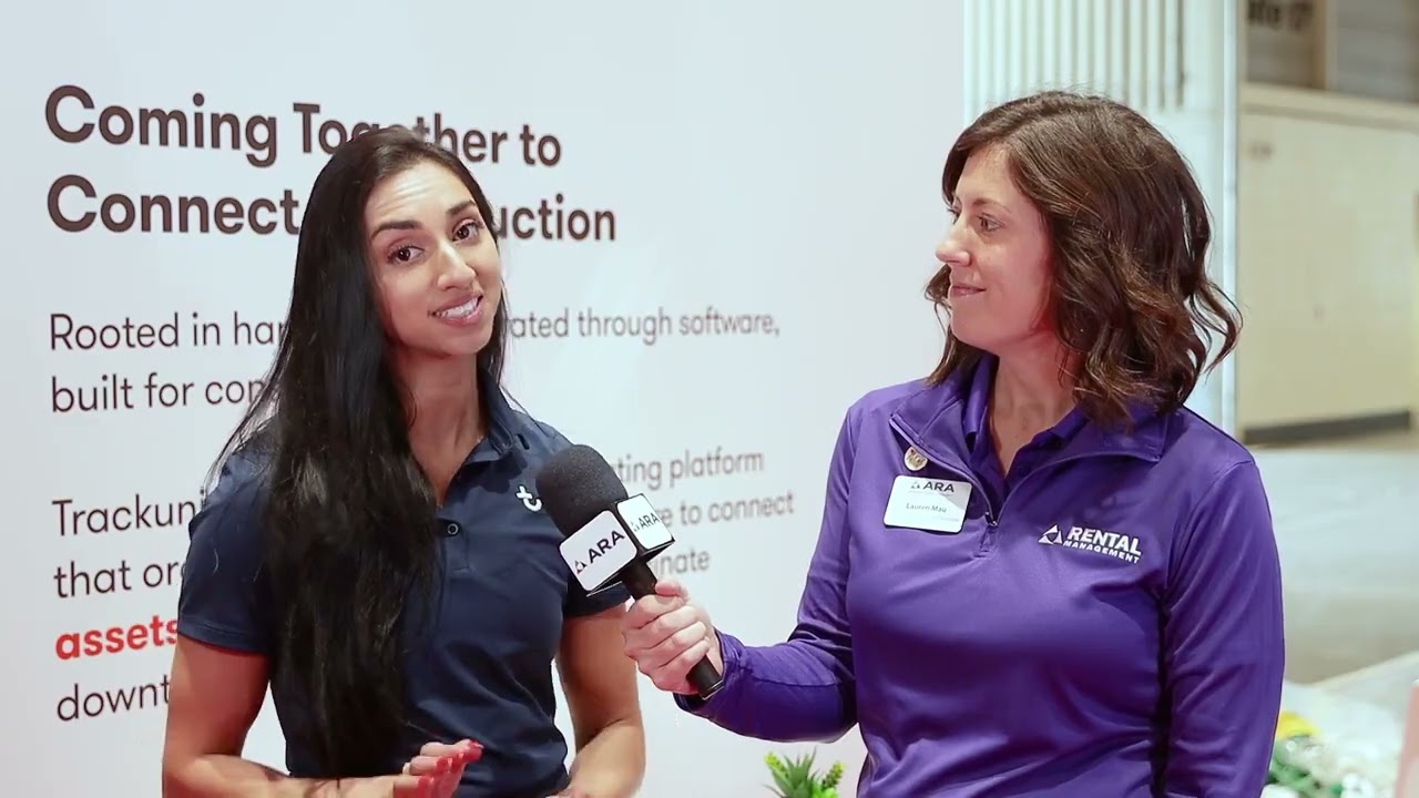 Dr Amara Pope at the American Rental Association Show - Trackunit Spotlight