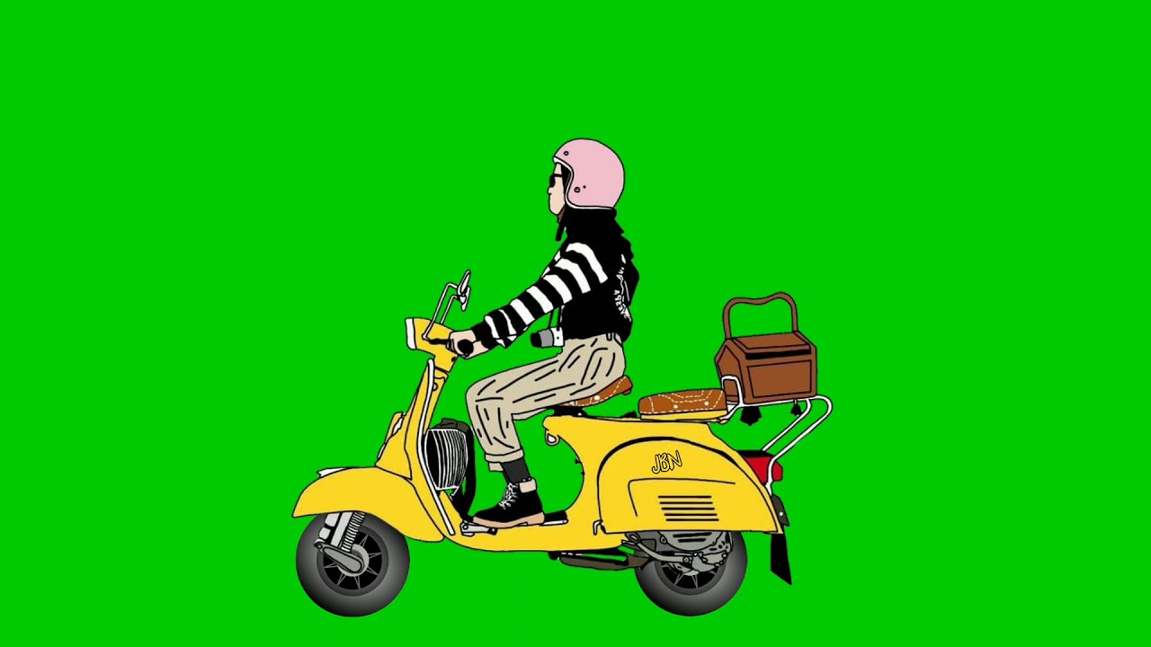 Green Screen Animasi Motor Vespa YouTube