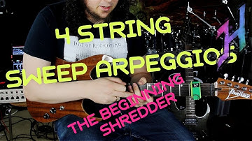 4 String Sweep Arpeggios - The Beggingin Shredder
