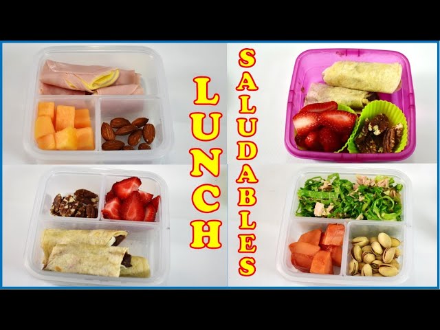 Desayuno saludable, lunch SALUDABLES para niños, trabajo o MERIENDA. -  YouTube