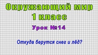 Окружающий мир 1 класс (Урок№14 - Откуда берутся снег и лёд?)