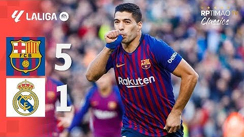 Barcelona 5 x 1 Real Madrid (Suarez Hat-Trick) ● La Liga 18/19 Extended Goals & Highlights HD