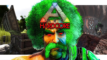 I Survived 100 Days ARK HARDCORE on The Island w/ OFFICIAL RATES