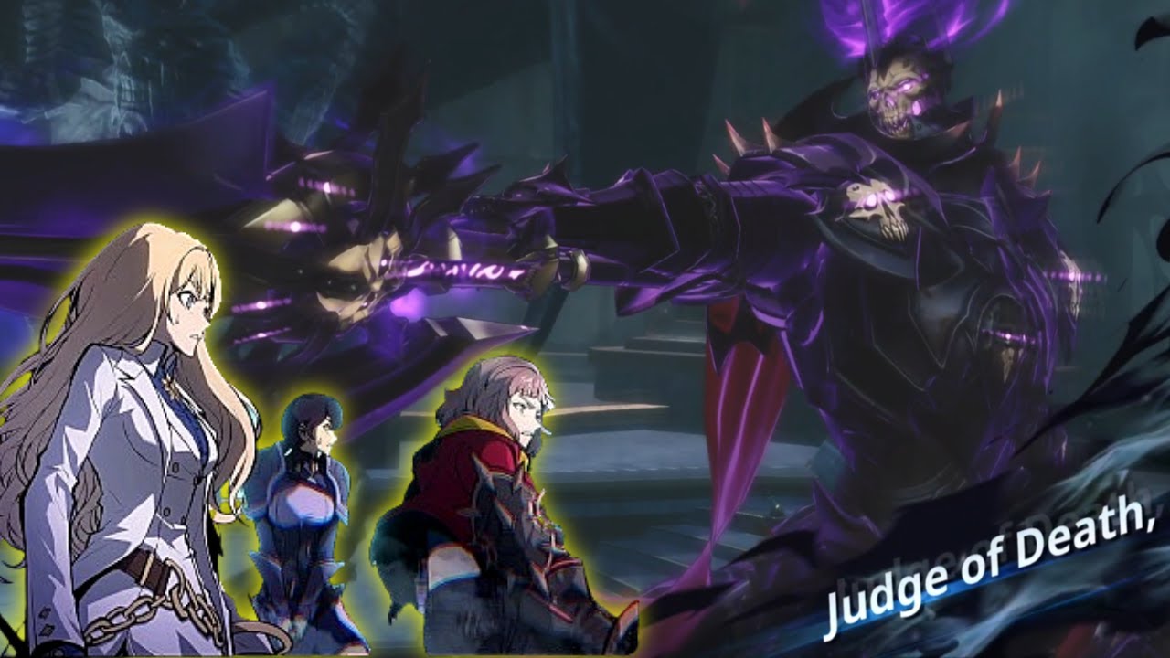 Alicia Blanche with her team, Shiver Seeing the Last Double Dungeon Boss - The Death Knight