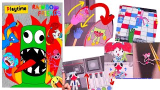 DIY♥ Rainbow Friends VS Poppy Playtime Green's Revenge Story Gamingbook 1