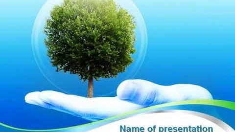 Tree Protection PowerPoint Template by PoweredTemplate.com