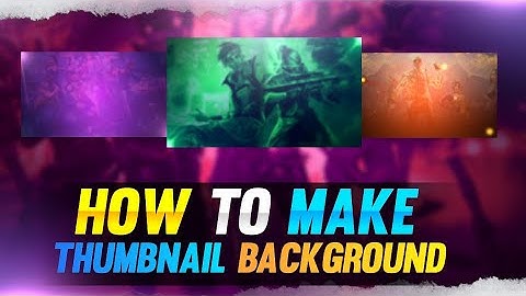 How To Make Gaming Thumbnail Background | PS Cc | Anant gfx