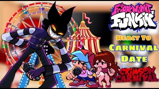 Jon || Fnf React To Crimson Carnival Week Demo || BF & GF Carnival Date