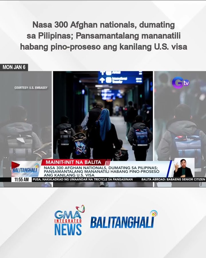 Nasa 300 Afghan nat'ls, dumating sa Pilipinas; Pansamantalang mananatili... | Balitanghali