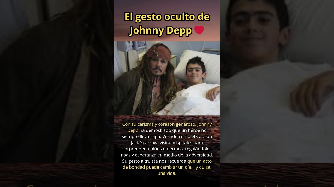 El gesto oculto de Johnny Depp ❤️