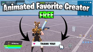 Tutorial To Do Animated Favorite Creator In UEFN