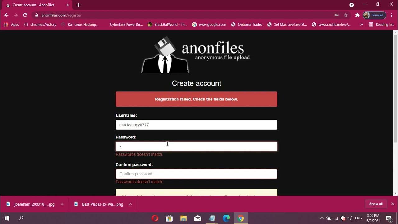 How to Upload File Anonfile | FREE 100GB STROGE | 2021-2022