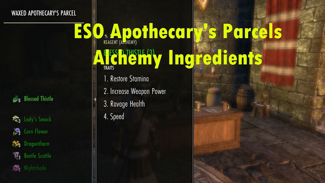 ESO Opening X40 Apothecary parcels - YouTube