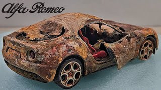 RARE Alfa Romeo Future Classic - Restoration Badly Damaged Alfa Romeo 8C Competizione Full Process