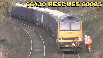 60085 STALLS and 66430 Comes to the RESCUE at Langho!