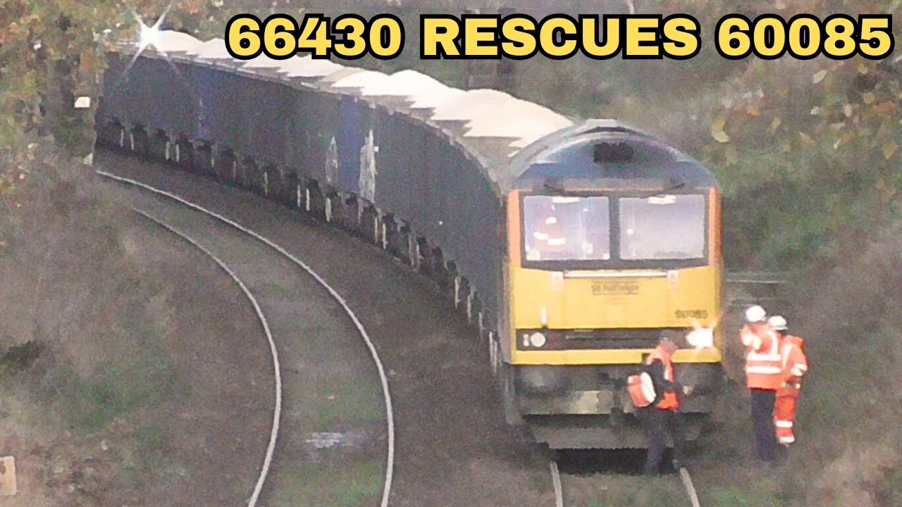 60085 STALLS and 66430 Comes to the RESCUE at Langho!