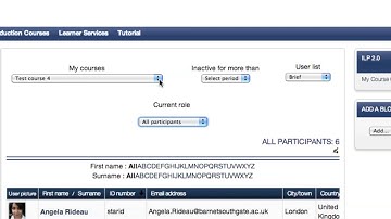 Moodle Tutorial: Using the People block