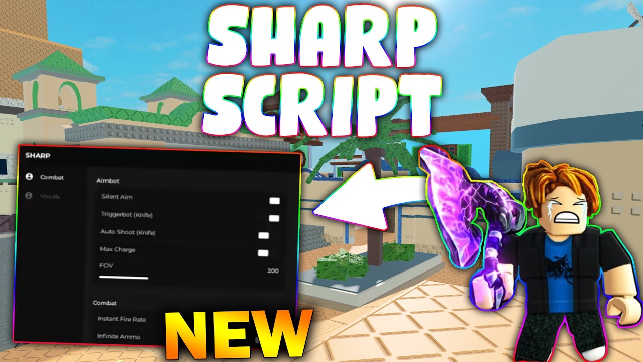 Roblox Sharp Script *NEW* SHARP Script (PASTEBIN 2026) ( TRIGGER BOT , SILENT AIM , ESP ...