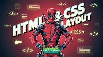 Deadpool Movie Card Using HTML & CSS Only!