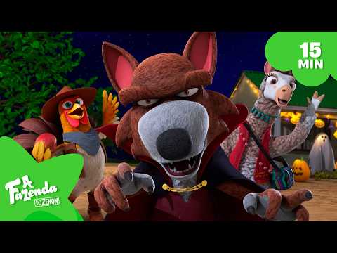 O Halloween Está Chegando! 🎃 A FAZENDA DO ZENON 👨🏻‍🌾 Compilação Infantil [15 min]