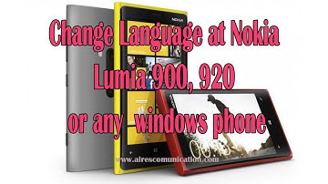 How to Change Language at Nokia Lumia 900, 920, 1020, 820