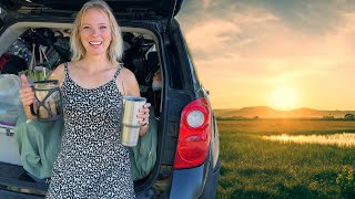 MORNING Routine! Living in My Car!