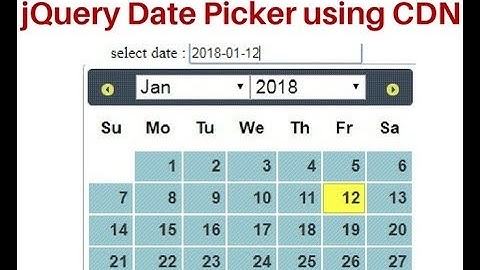 jquery datepicker cdn add theme change to input controls date format