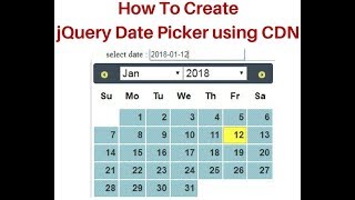 jquery datepicker cdn add theme change to input controls date format
