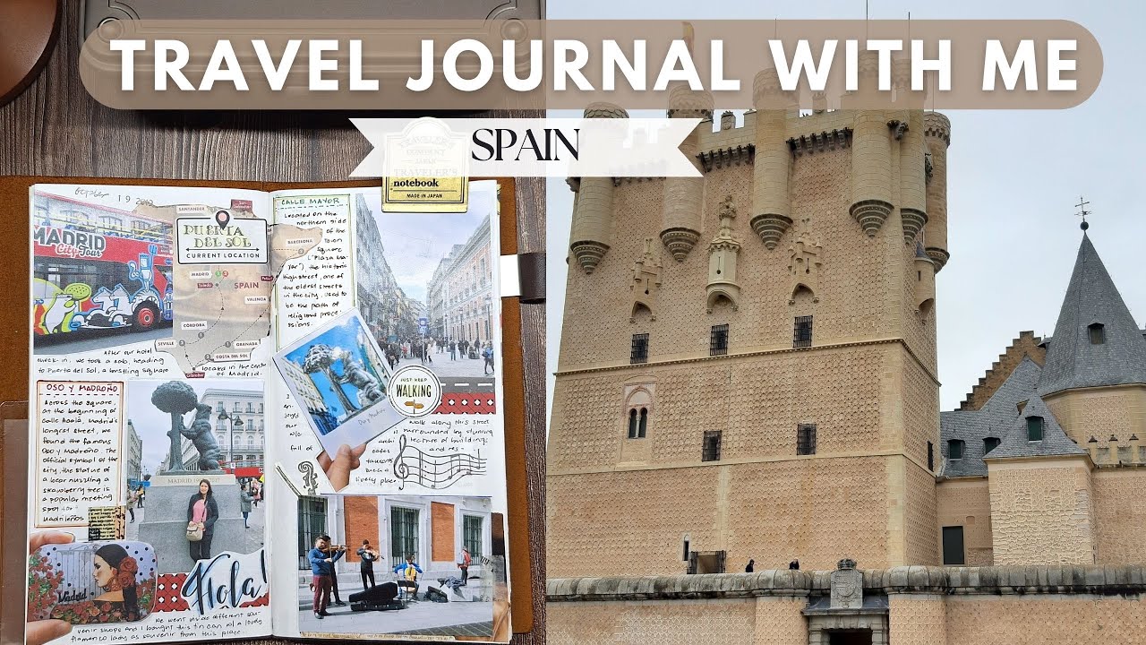 Inside Spain 🇪🇸: Travel Journal With Me & Flip Through