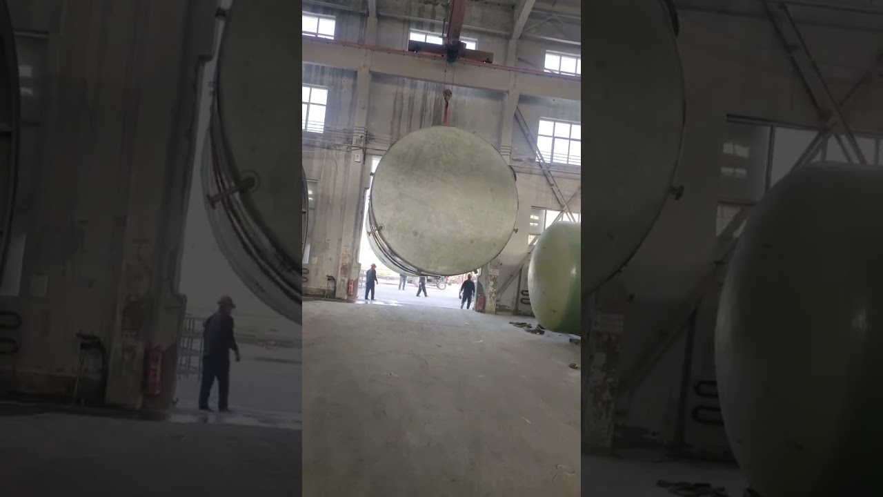 The ID4500mm GRP Tank  is now ready to be shipped from the workshop