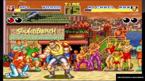 Fatal Fury Terry vs Michael Max