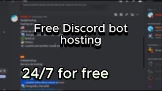 [2023] - Free Discord bot Hosting 24/7 !!! (NODEJS, LAVALINK, PYTHON, MINECRAFT FREE SERVERS)