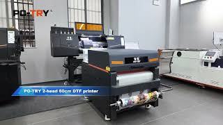 PO-TRY 2-Head 60cm DTF printer+ New powder shaker