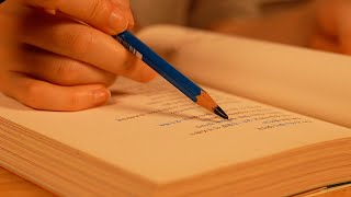 ASMR 📖 Book Sounds (Tapping, Page Flipping, Page Turning, Pencil)