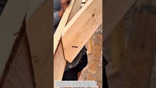 Traditional Wooden Roof Truss Joint Installation | Smart Timber Framing Technique.