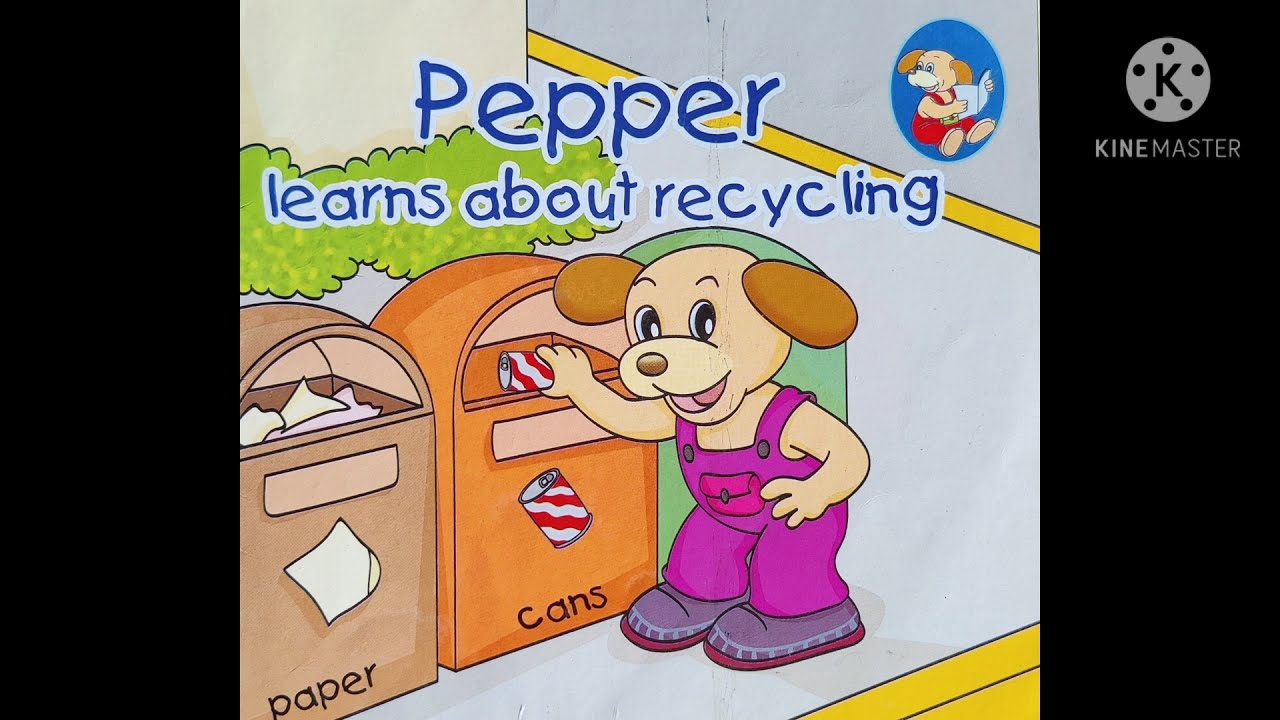 Pepper books Pepper learns about recycling English book reading YouTube