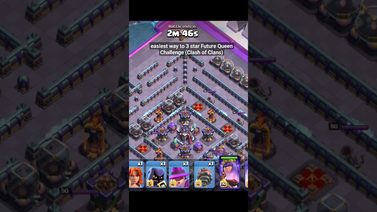 easiest way to 3 star Future Queen Challenge (Clash of Clans) 