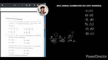 SSLC-2021| MCQ ANNUAL EXAM KEY ANSWERS WITH EXPLAINATION