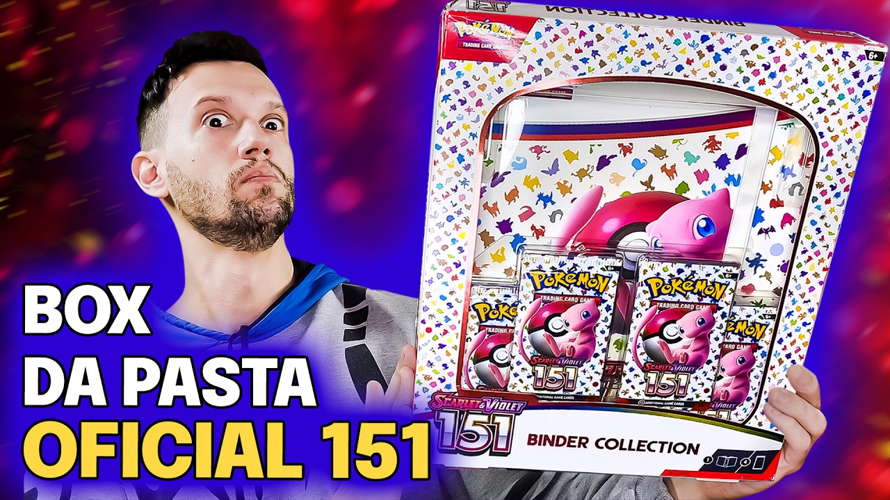 ABRI A BOX ESPECIAL BINDER 151 com PACOTES POKEMON | CAPITÃO HUNTER CARTAS TCG