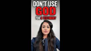 Seek God, Not a Testimony! Full video linked below. #Jesus #Christian #Faith #Bible #HolySpirit #fyp
