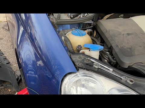 2008 VW Jetta 2.5l Upper idler pulley, all pulleys, CKP sensor, oil change/filter, belt removal. 3-6