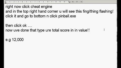 Hacking Tutorial Pinball