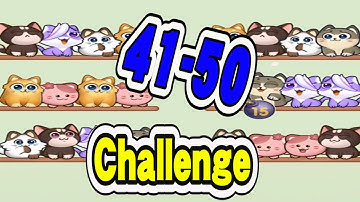 Cat Sort Puzzle Challenge Level 41-50
