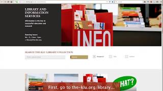 How can I access e-journals at KLU Library