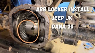 ARB locker install Jeep JK Front Dana 30