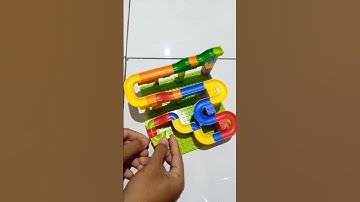 Build Simple Track of Marble run but very satisfying #asmr #satisfying #satisfyingvideo